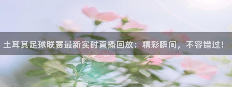 土耳其足球联赛最新实时直播回放：精彩瞬间，不容错过！