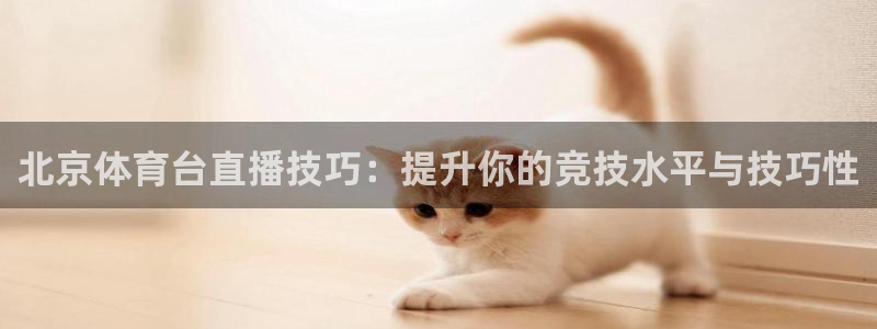北京体育台直播技巧：提升你的竞技水平与技巧性